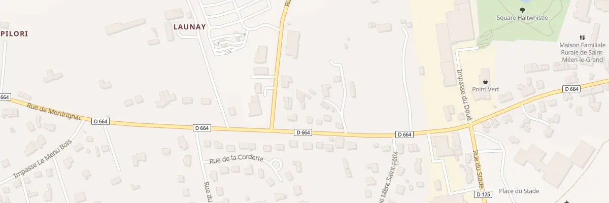 Plan du 88 Rue de Merdrignac à Saint-Méen-le-Grand