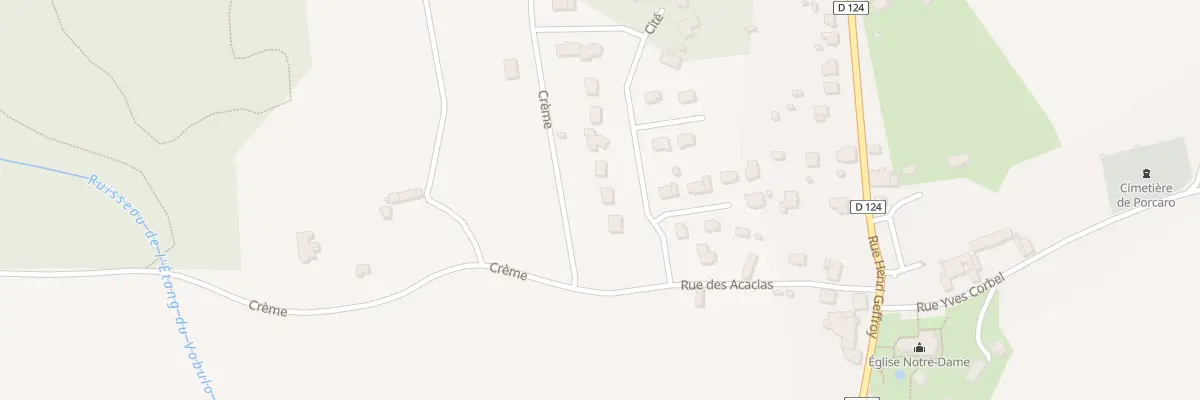 Plan du 3 Rue de la Saudre à Porcaro