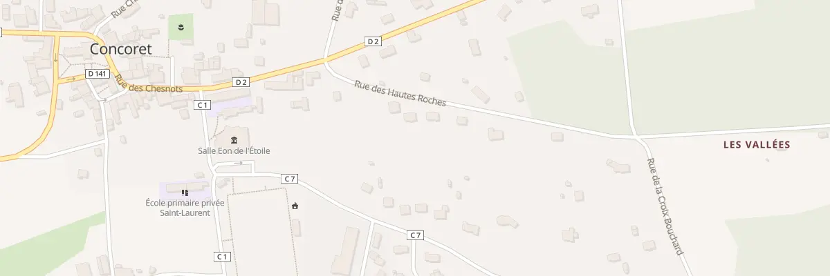 Plan du 5432 Les Hautes Roches à Concoret