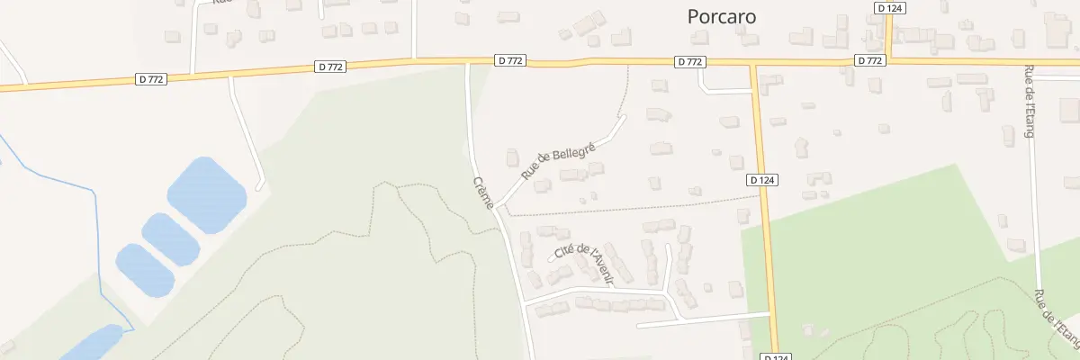 Plan du 2 Lot de Bellegré à Porcaro