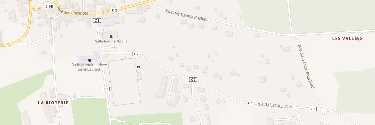 Plan du 5340 Rue du Val aux Fées à Concoret