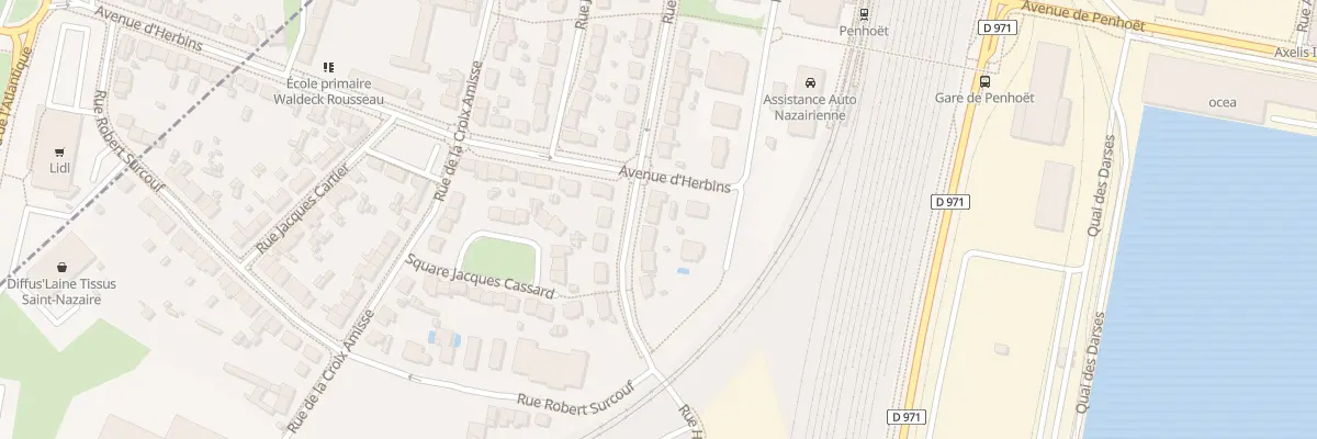 Plan du 8 Rue de la Commune de Paris à Saint-Nazaire