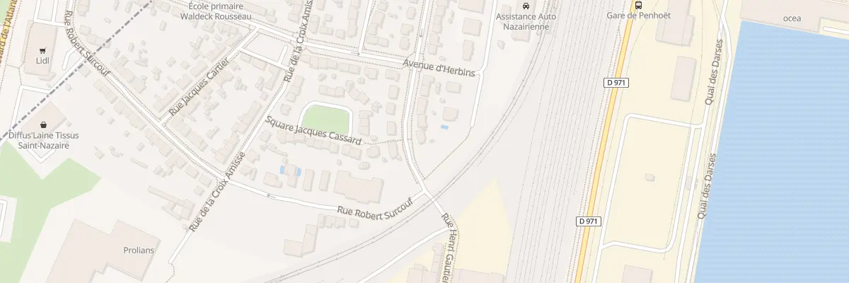 Plan du 2 Rue de la Commune de Paris à Saint-Nazaire