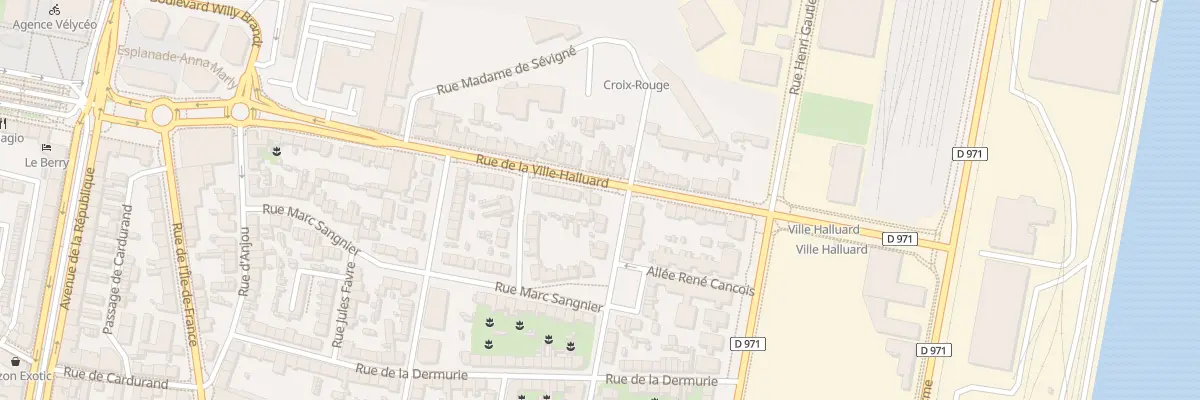 Plan du 21 Rue de la Ville Halluard à Saint-Nazaire