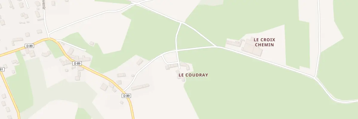 Plan du 3 Le Coudray à Languédias
