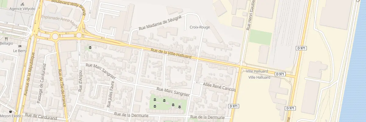 Plan du 25 Rue de la Ville Halluard à Saint-Nazaire