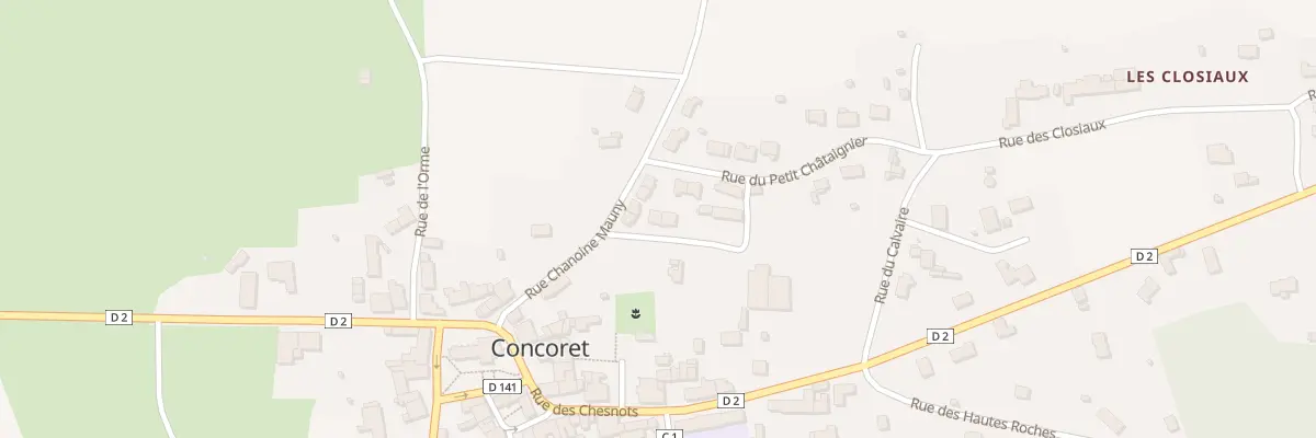 Plan du 2 Res du Verger à Concoret