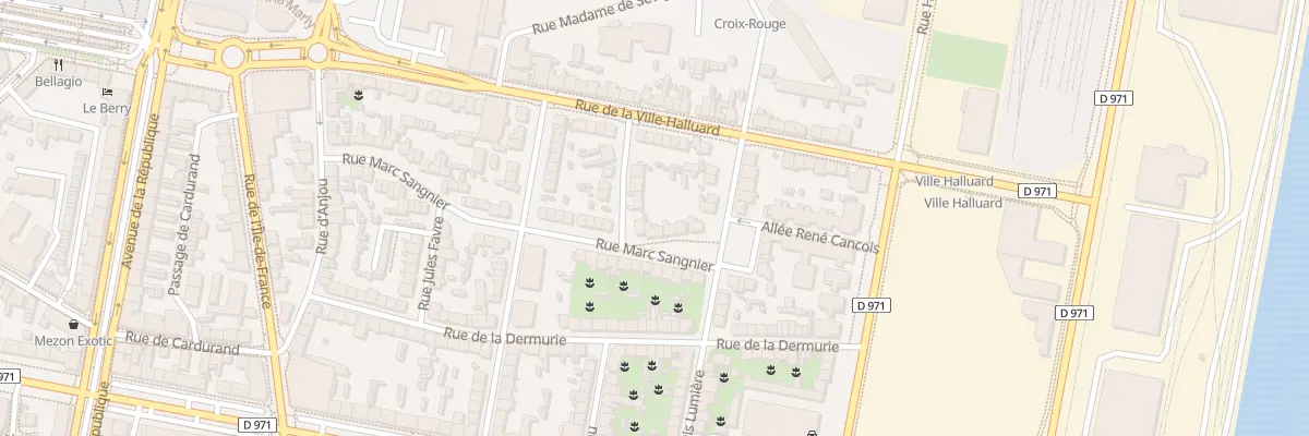 Plan du 10 Rue Marc Sangnier à Saint-Nazaire