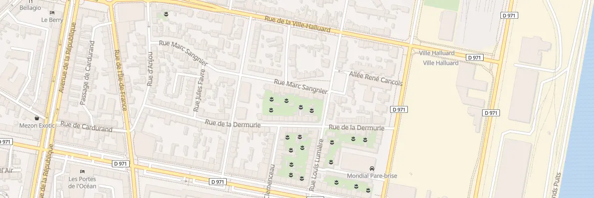 Plan du 17 Rue Marc Sangnier à Saint-Nazaire