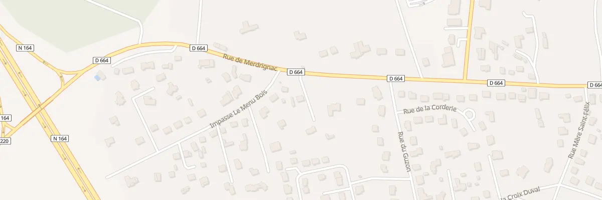 Plan du 99 Rue de Merdrignac à Saint-Méen-le-Grand