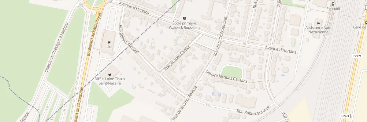 Plan du 7 Rue Jacques Cartier à Saint-Nazaire
