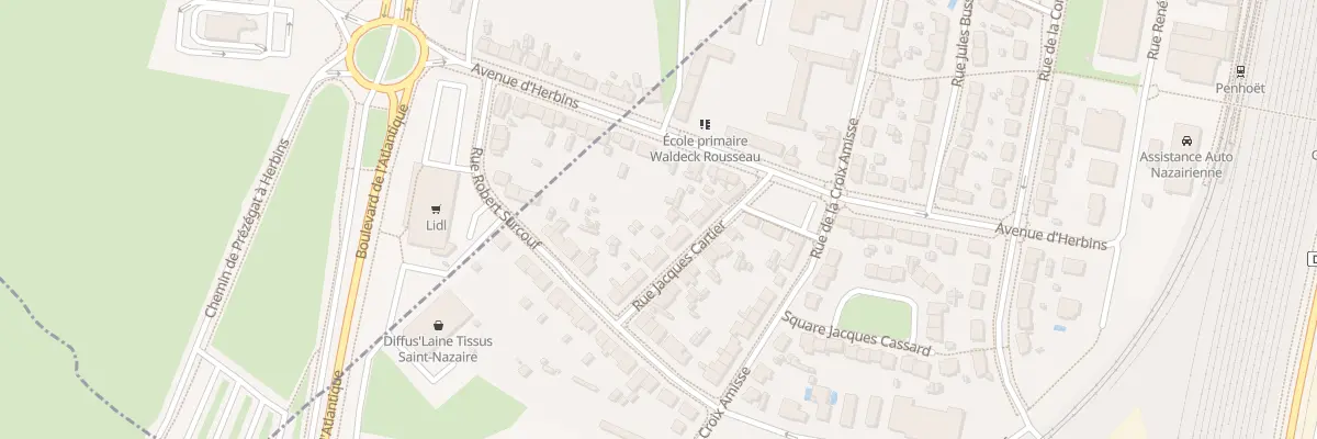 Plan du 12 Rue Jacques Cartier à Saint-Nazaire