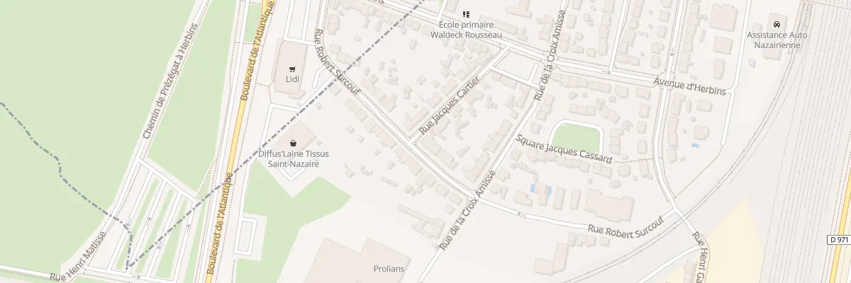 Plan du 17 Rue Jacques Cartier à Saint-Nazaire