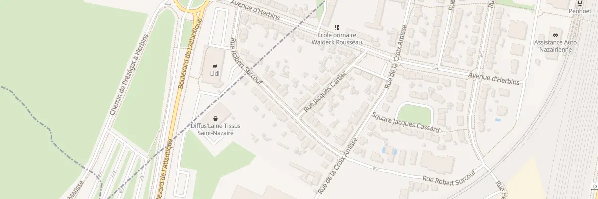 Plan du 22 Rue Jacques Cartier à Saint-Nazaire
