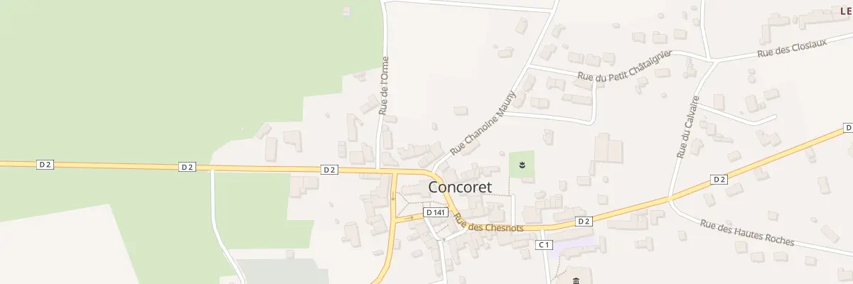 Plan du 5286 Rue du Chanoine Mauny à Concoret