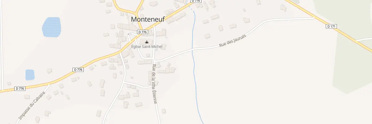 Plan du 7 Rue de la Ville Etienne à Monteneuf