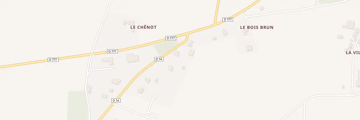 Plan du 2 Le Chênot aux Fougerêts