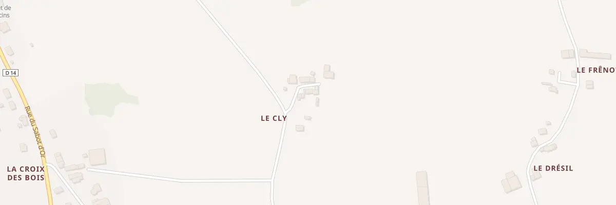 Plan du 5400 Le Cly à Peillac