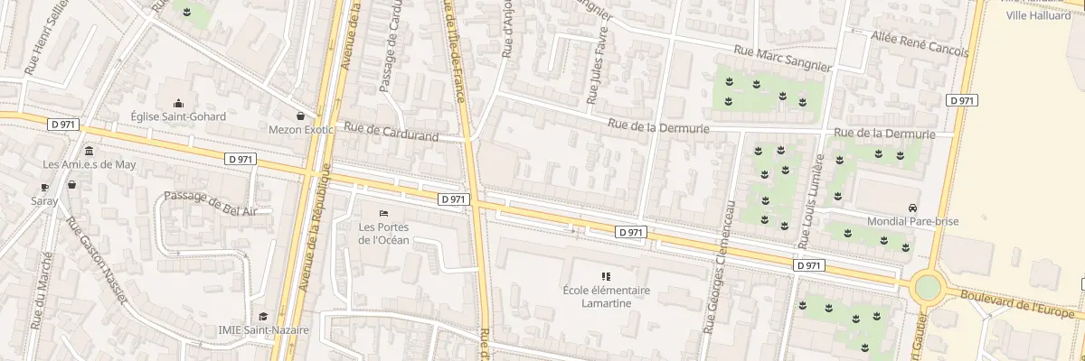 Plan du 56 Bd de la Libération à Saint-Nazaire