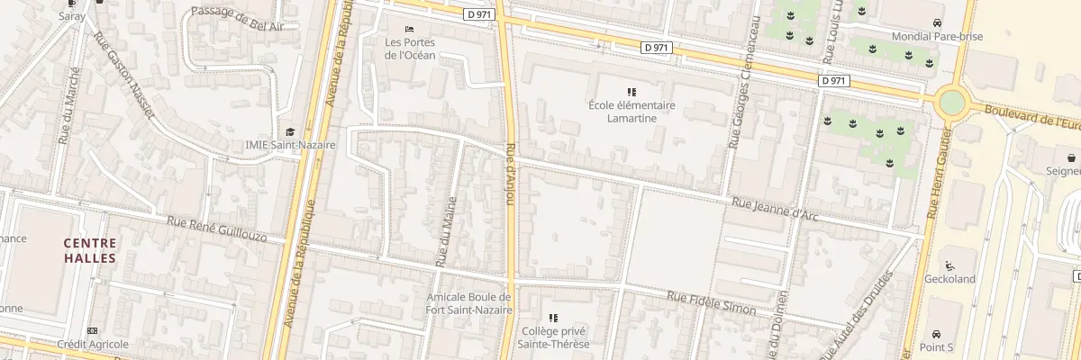 Plan du 37B Rue Jeanne d’ Arc à Saint-Nazaire