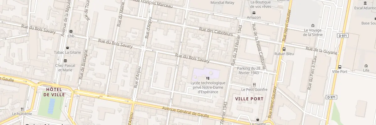 Plan du 17 Rue du Bois Savary à Saint-Nazaire