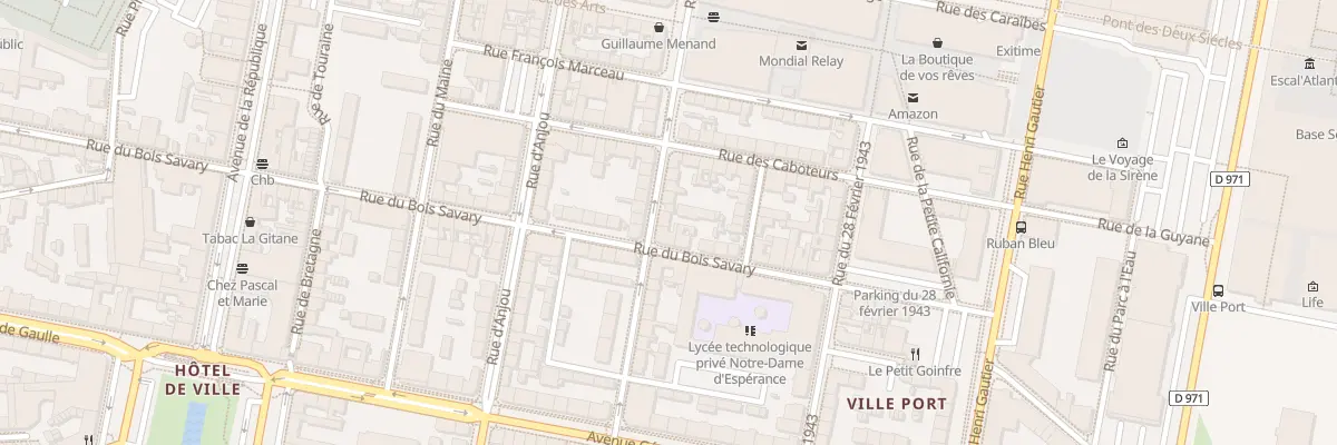Plan du 28 Rue Roger Salengro à Saint-Nazaire