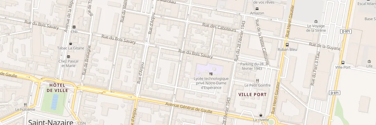 Plan du 24 Rue Roger Salengro à Saint-Nazaire