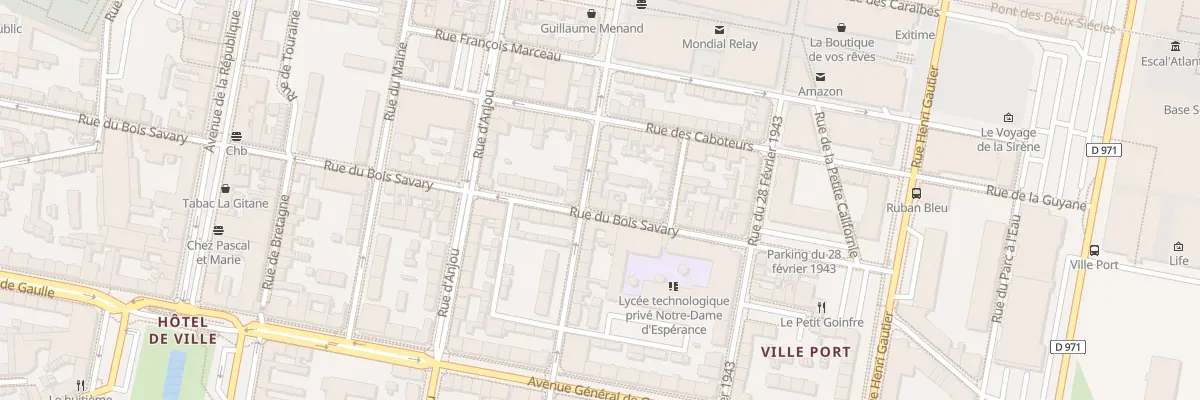 Plan du 26 Rue du Bois Savary à Saint-Nazaire