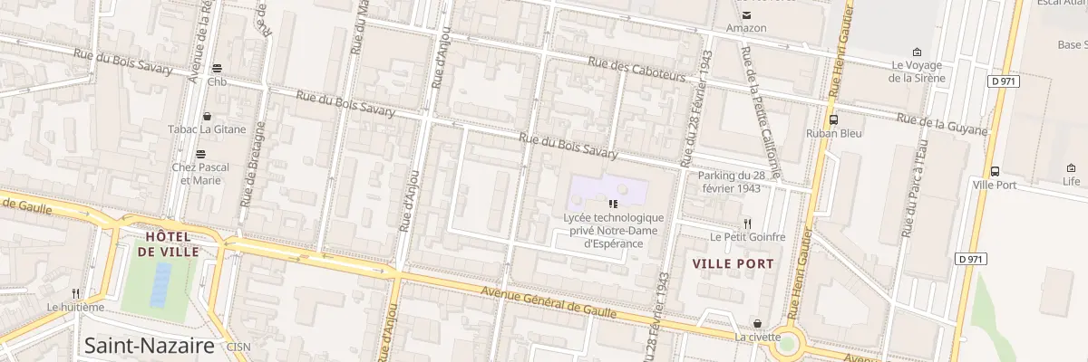Plan du 22 Rue Roger Salengro à Saint-Nazaire