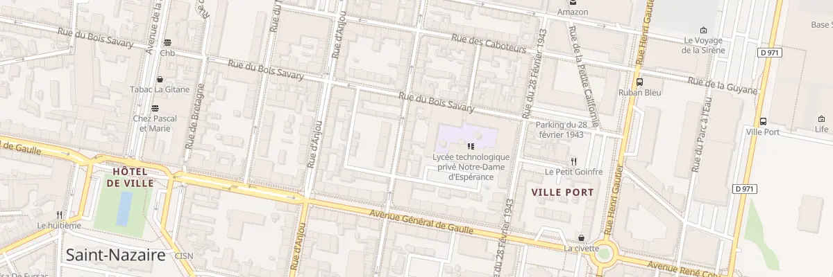 Plan du 20 Rue Roger Salengro à Saint-Nazaire