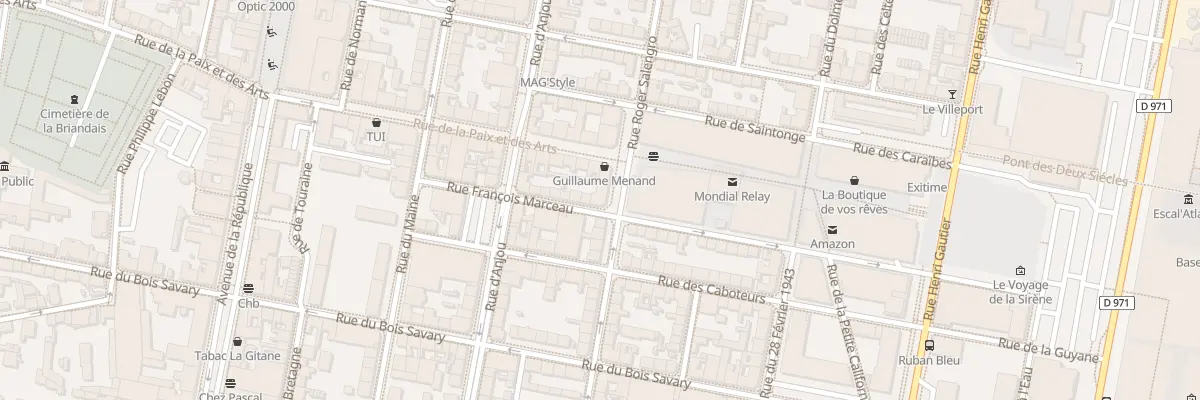 Plan du 45 Rue Roger Salengro à Saint-Nazaire