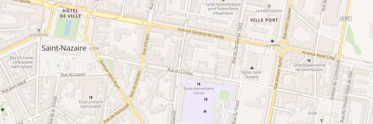 Plan du 4 Rue Roger Salengro à Saint-Nazaire