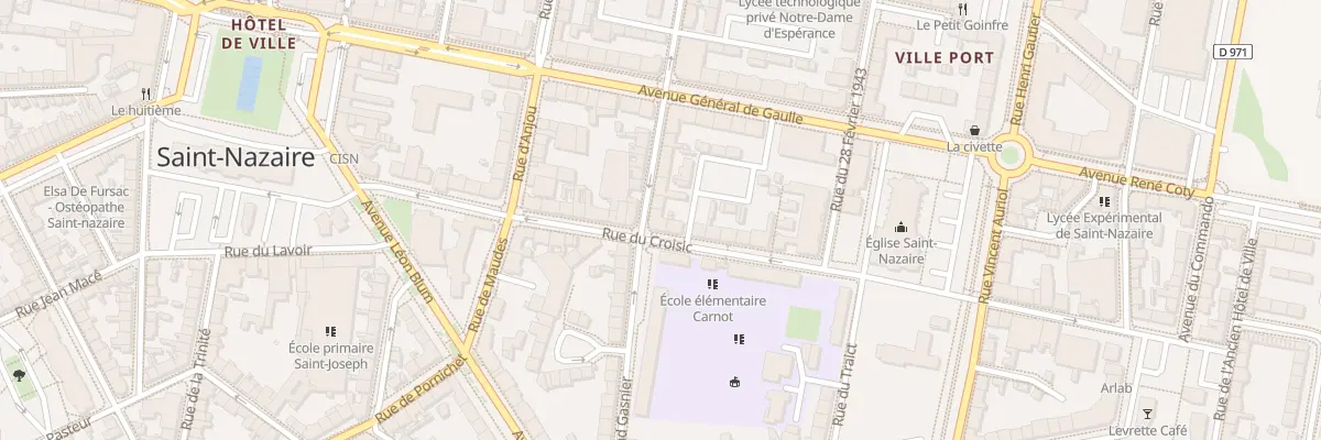 Plan du 2 Rue Roger Salengro à Saint-Nazaire