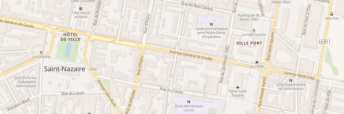 Plan du 13 Rue Roger Salengro à Saint-Nazaire