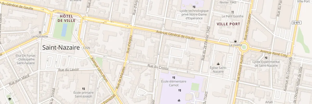 Plan du 5 Rue Roger Salengro à Saint-Nazaire