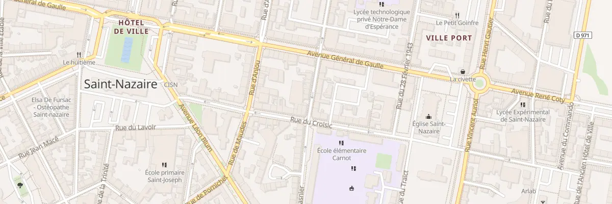 Plan du 3 Rue Roger Salengro à Saint-Nazaire