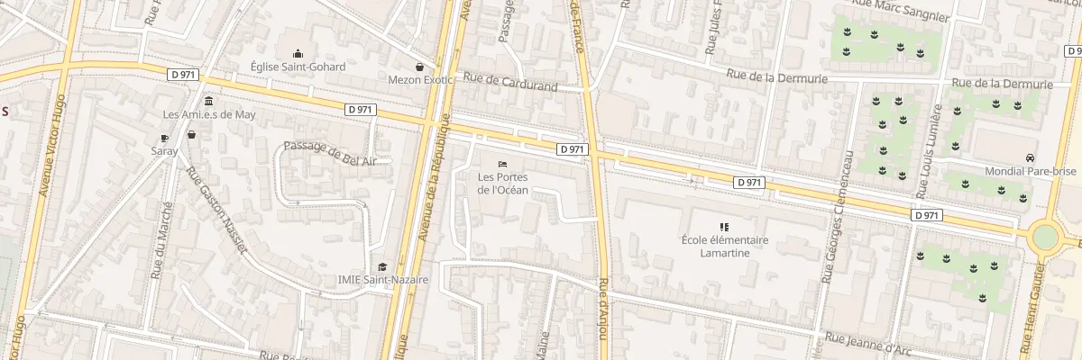 Plan du 43 Bd de la Libération à Saint-Nazaire