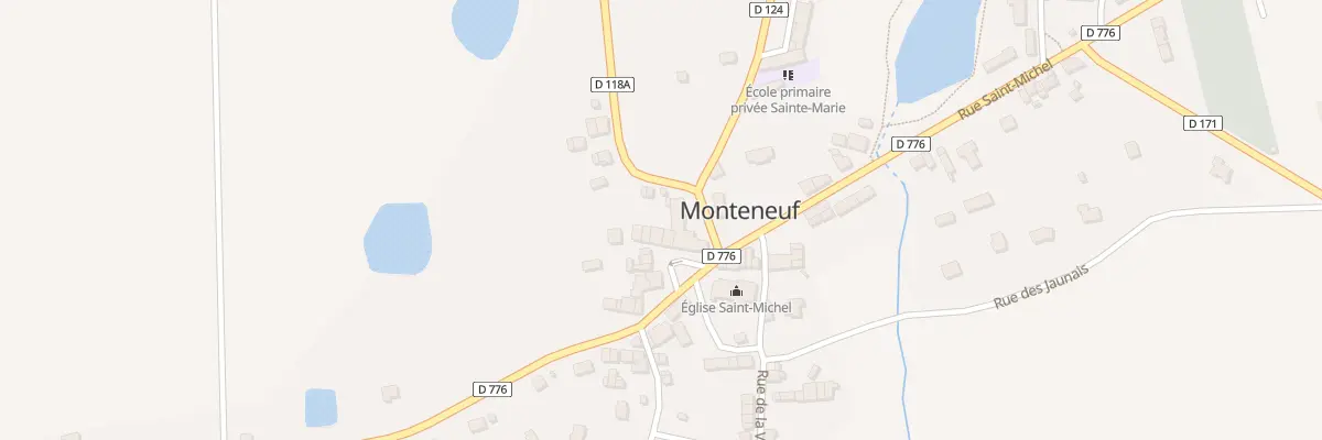 Plan du 5321 Pl de la Mairie à Monteneuf