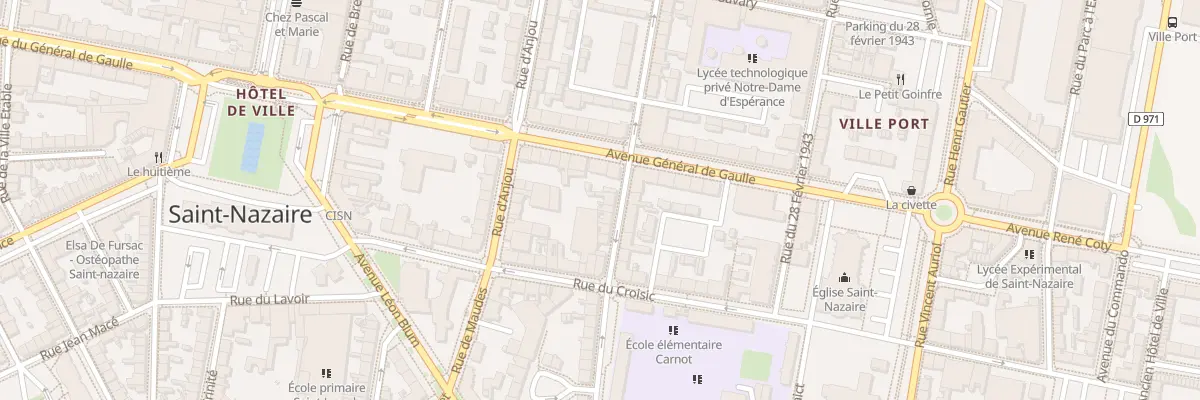 Plan du 11 Rue Roger Salengro à Saint-Nazaire