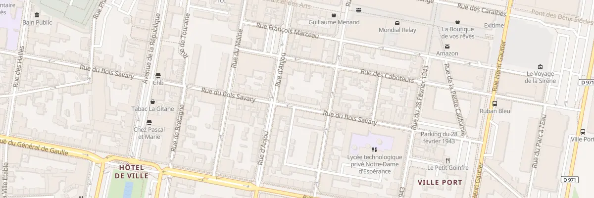 Plan du 34 Rue du Bois Savary à Saint-Nazaire