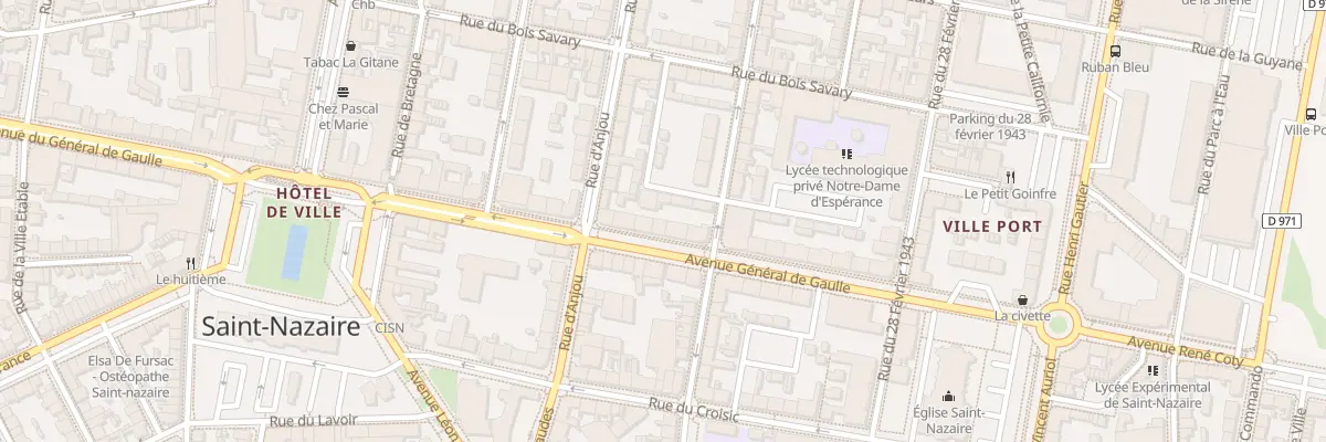 Plan du 30 Av du Général de Gaulle à Saint-Nazaire