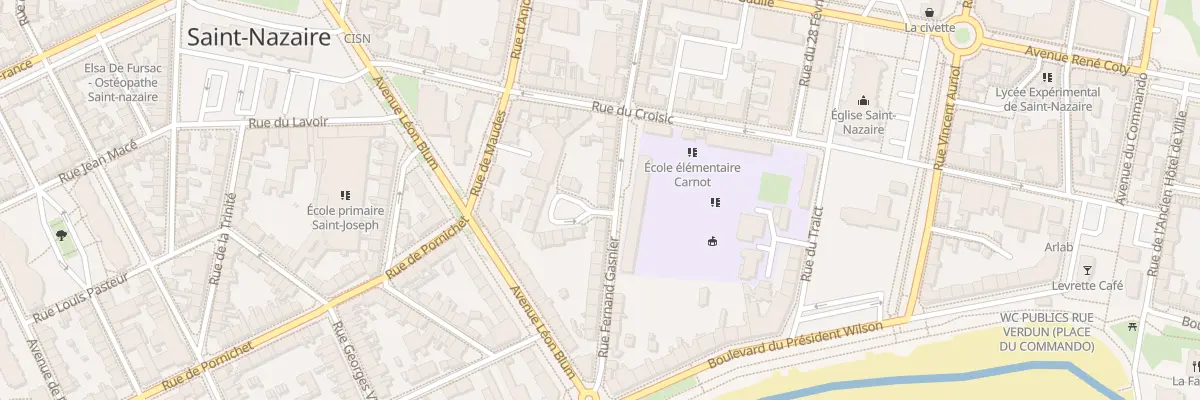 Plan du 25 Rue Fernand Gasnier à Saint-Nazaire