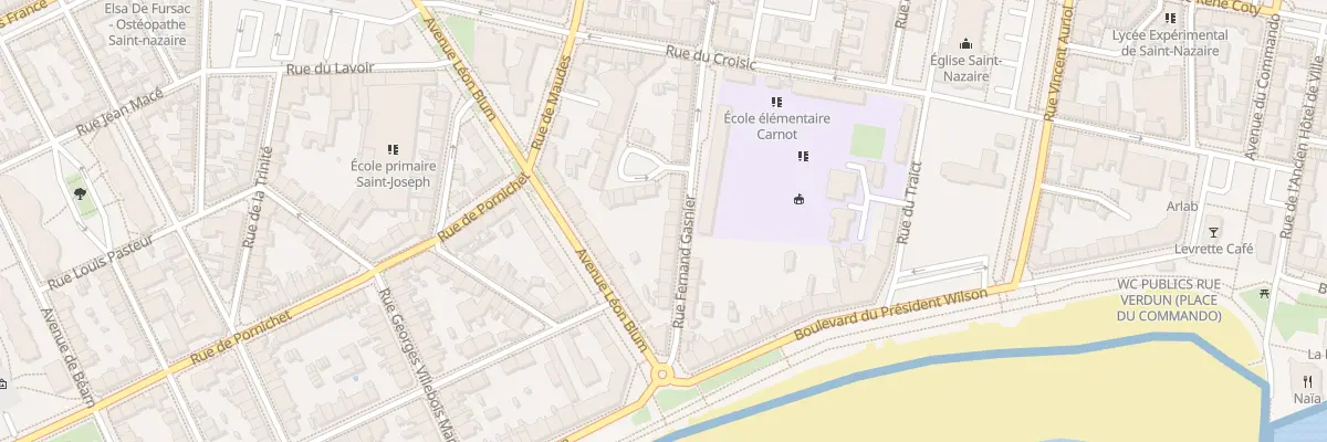 Plan du 17 Rue Fernand Gasnier à Saint-Nazaire