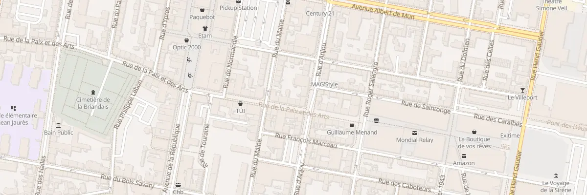 Plan du 16 Rue de la Paix et des Arts à Saint-Nazaire