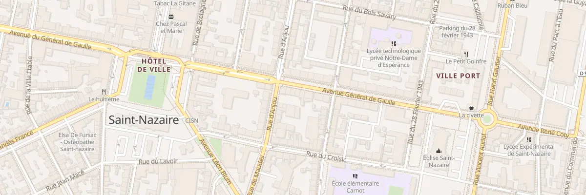 Plan du 25 Av du Général de Gaulle à Saint-Nazaire