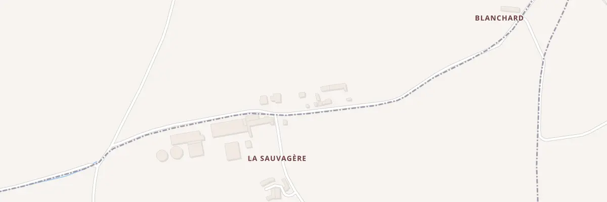 Plan du 5192 La Sauvagère à Trédias