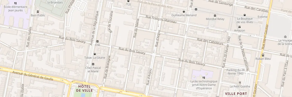 Plan du 42 Rue du Bois Savary à Saint-Nazaire
