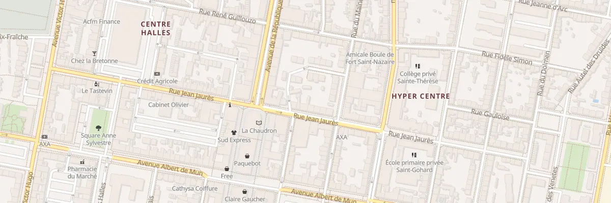 Plan du 46 Rue Jean Jaurès à Saint-Nazaire