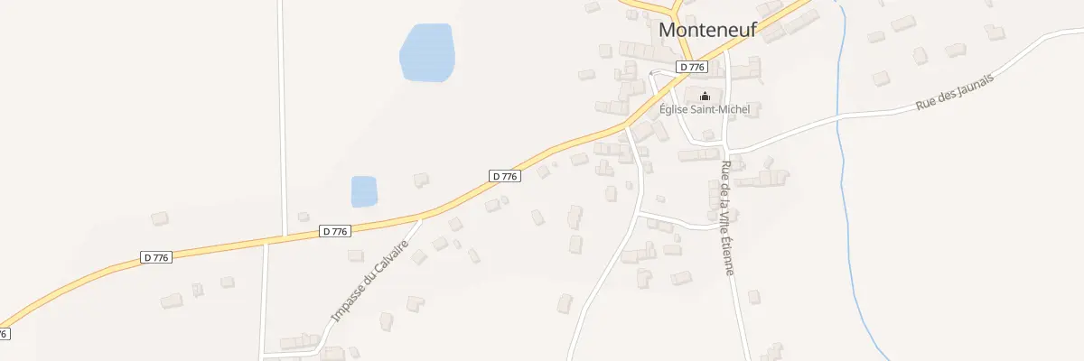 Plan du 8 Rue du Calvaire à Monteneuf