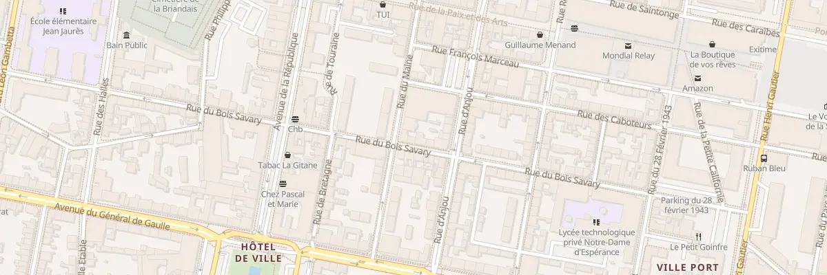 Plan du 46 Rue du Bois Savary à Saint-Nazaire